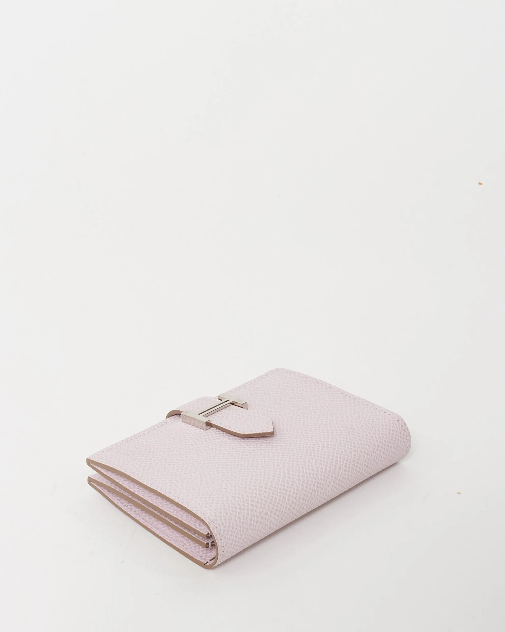 Hermès Mauve Pâle Epsom Leather Bearn Card Case