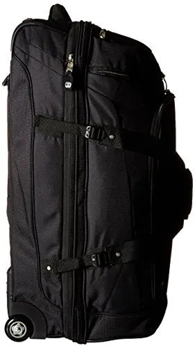 High Sierra 32" Drop Bottom Wheeled Duffel (Black)