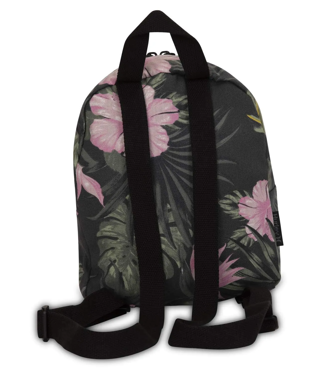 Hurley Canvas Floral Mini Backpacks, Anthracite (Lanai), one size