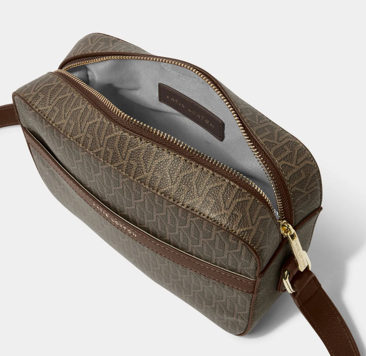 Katie Loxton Signature Crossbody Bag - Chocolate
