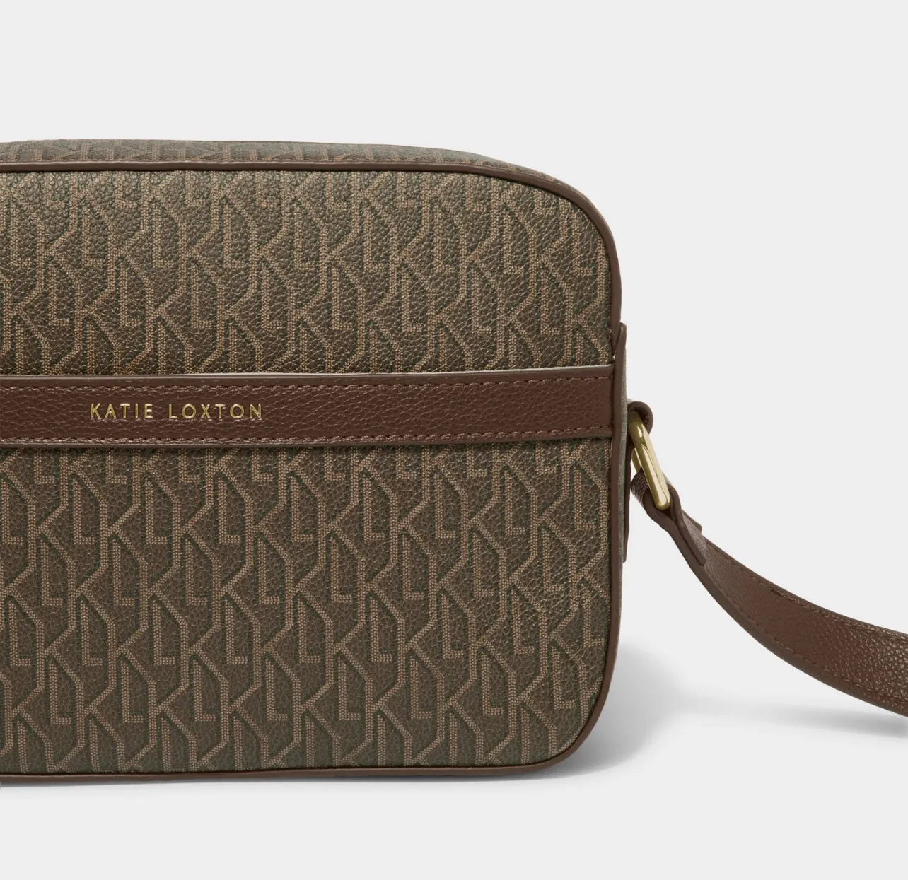 Katie Loxton Signature Crossbody Bag - Chocolate