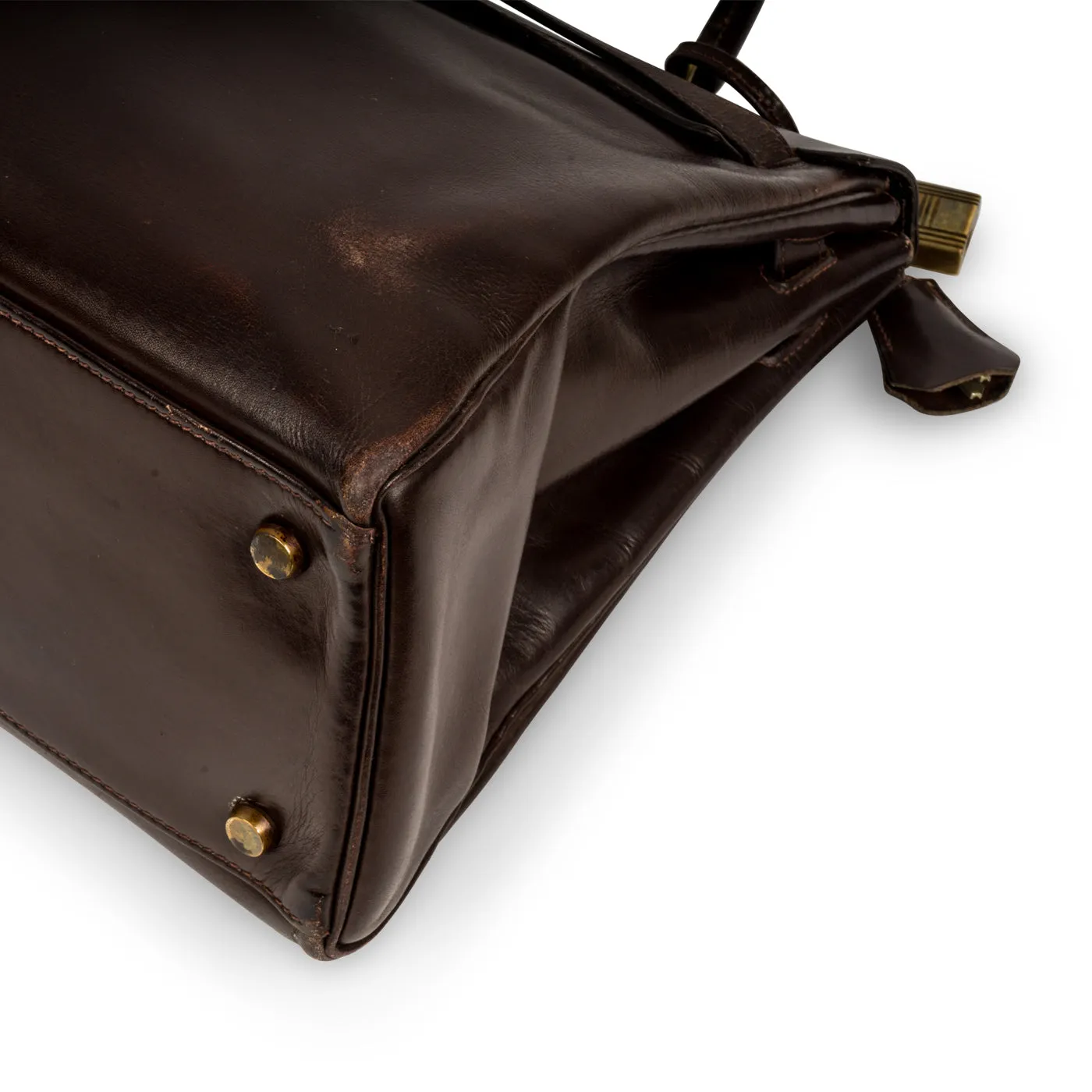 Kelly 32cm - Vintage - Brown Box Leather