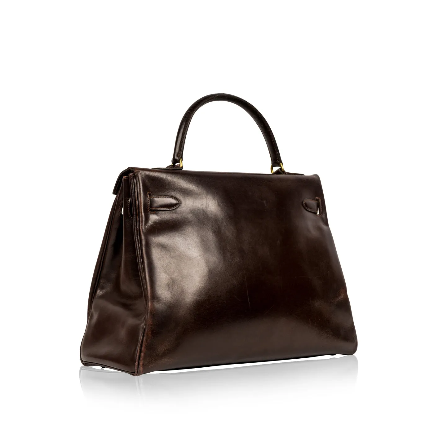 Kelly 32cm - Vintage - Brown Box Leather