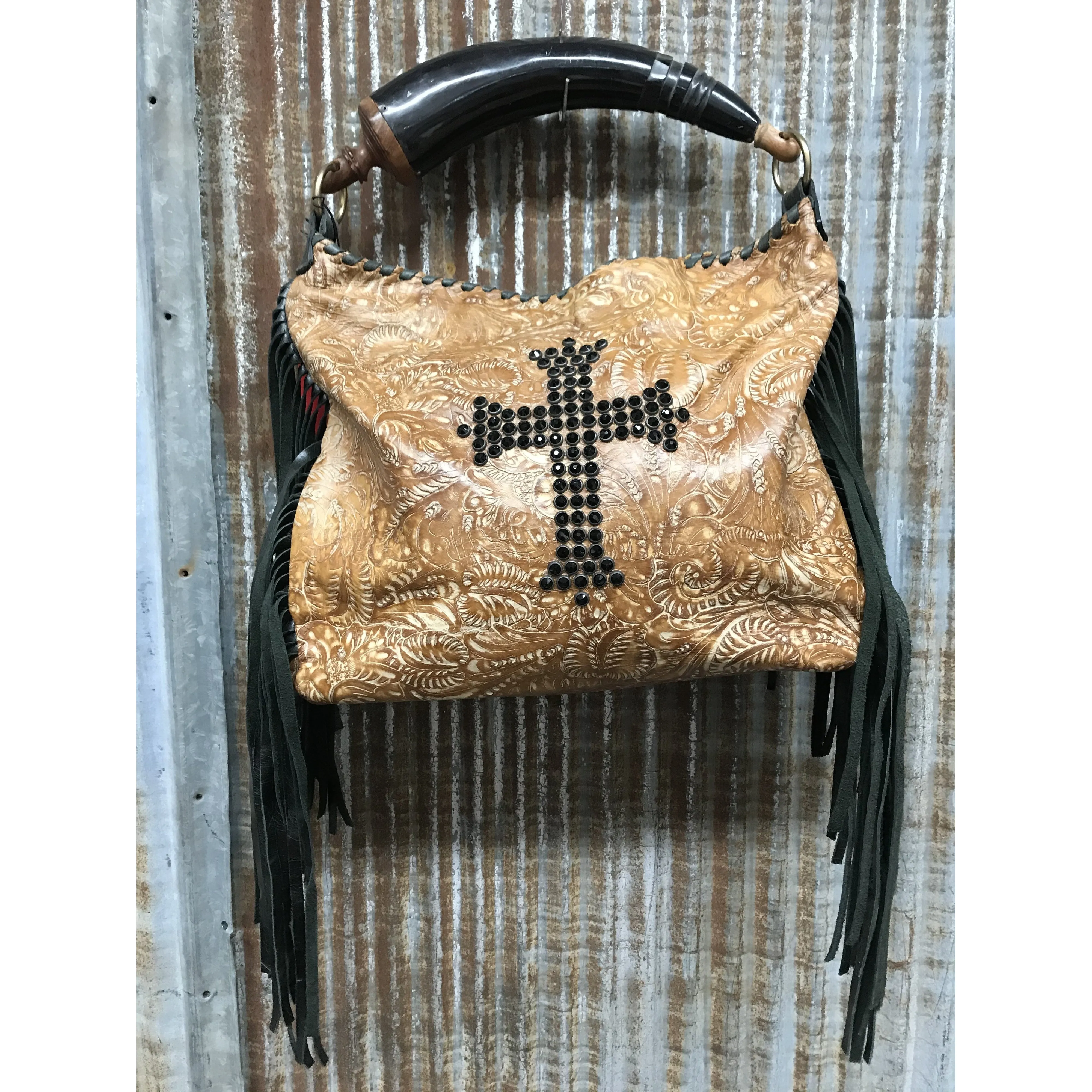 KurtMen Cross and Fringe Purse