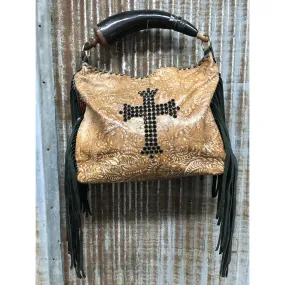 KurtMen Cross and Fringe Purse