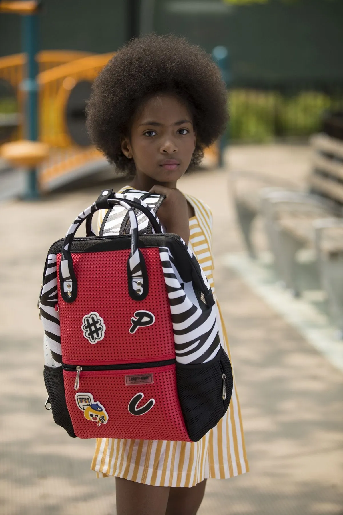 Light   Nine Zebra Tweeny Backpack