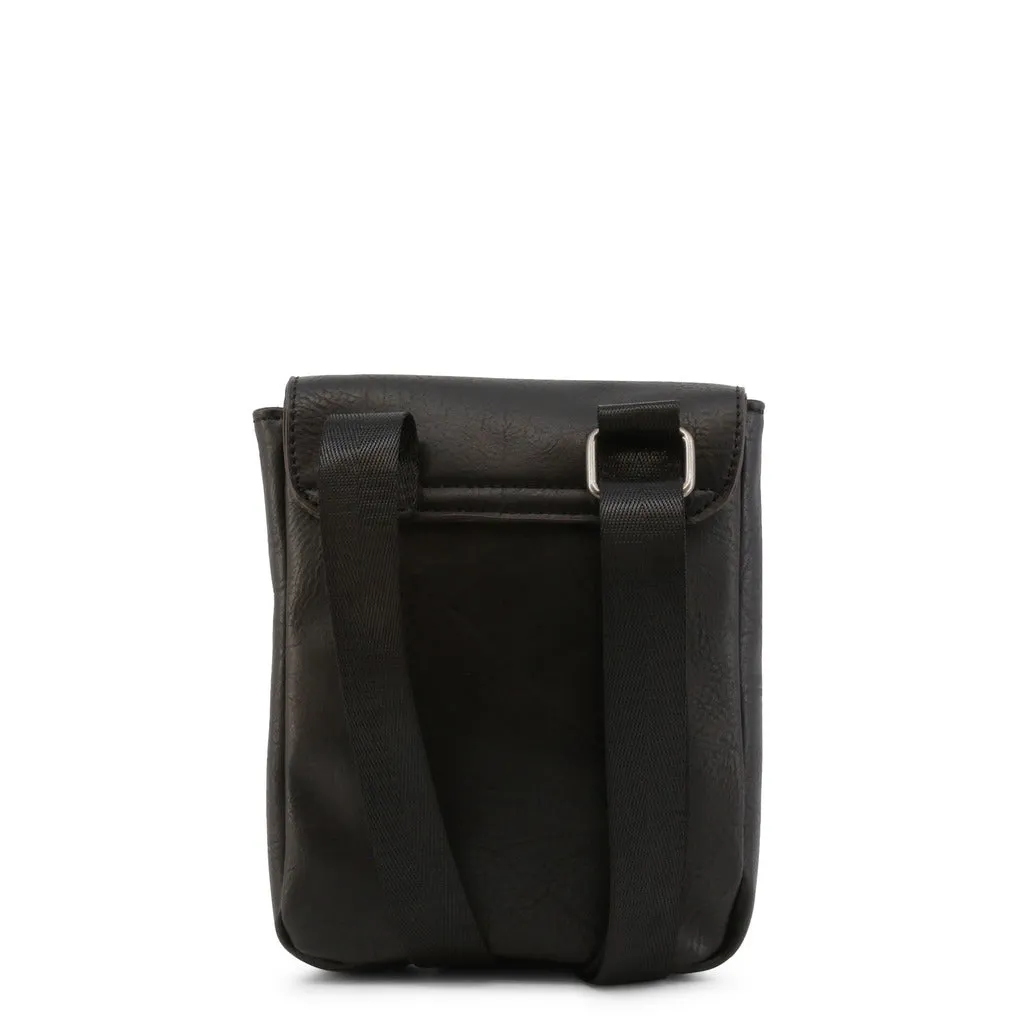 Modern Men's Metallic Fastening Crossbody Bag