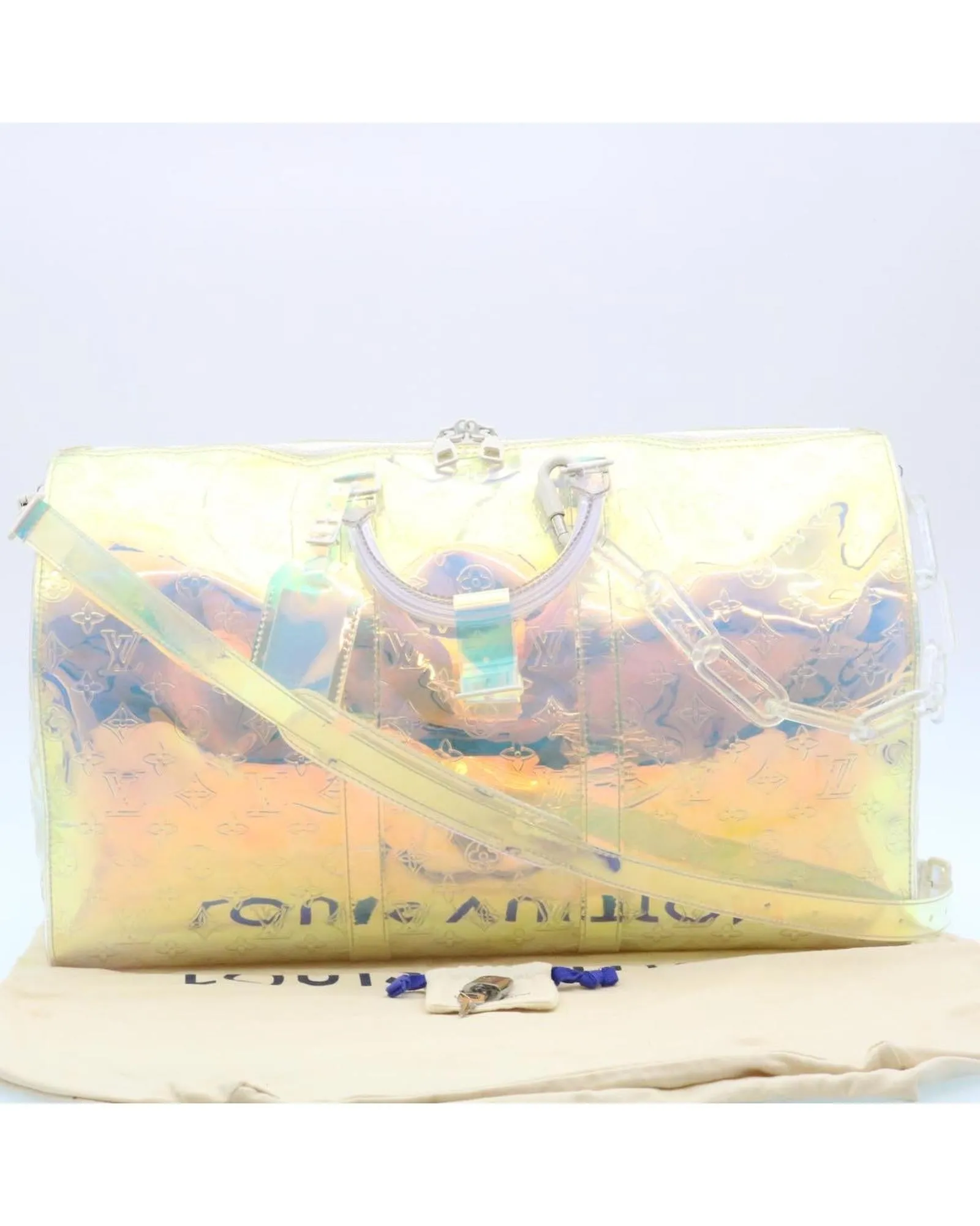 Monogram Prism Keepall Bandouliere 50 Boston Bag
