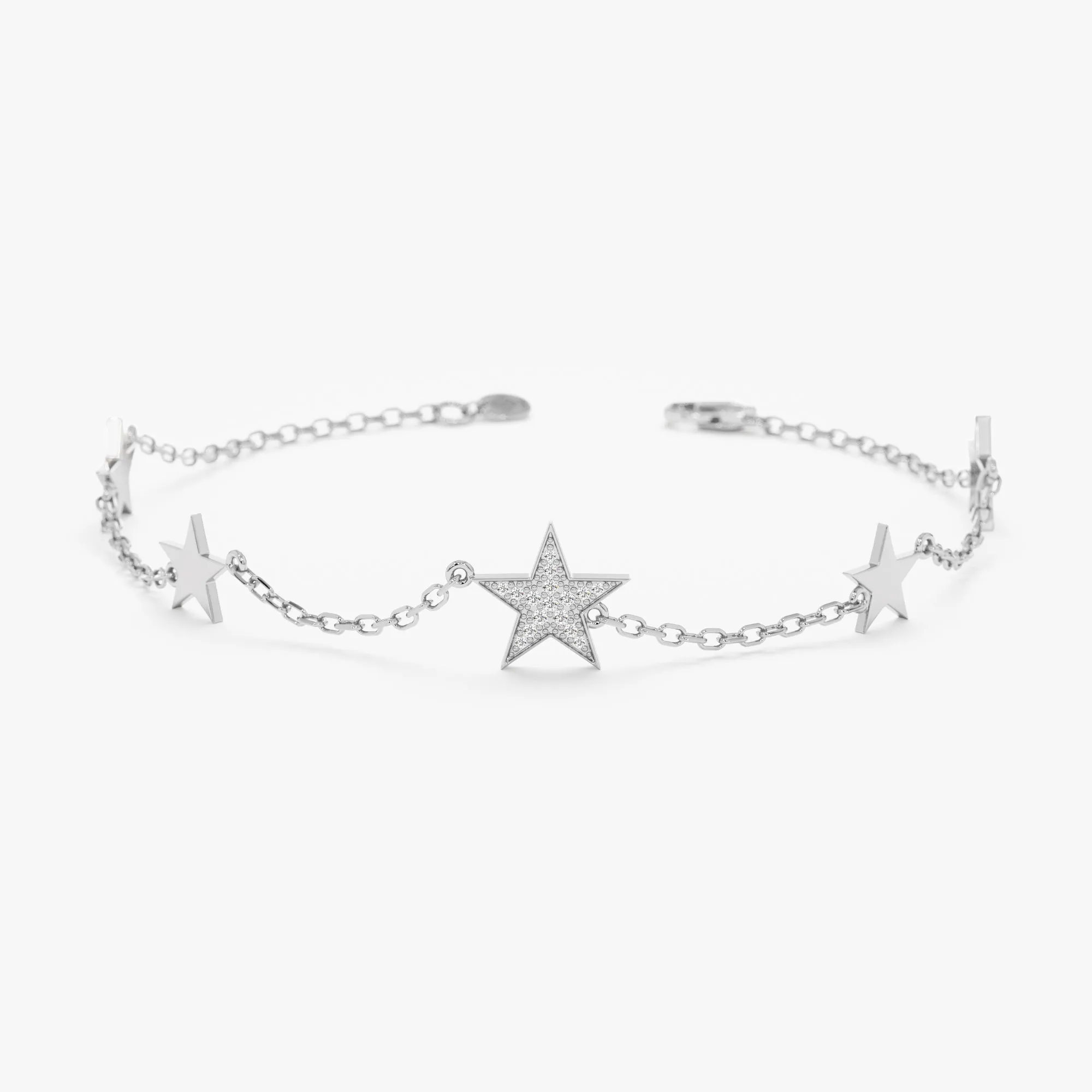 Multi Star Natural Diamond Bracelet, Ilse