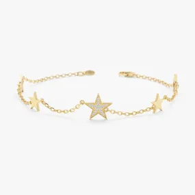 Multi Star Natural Diamond Bracelet, Ilse