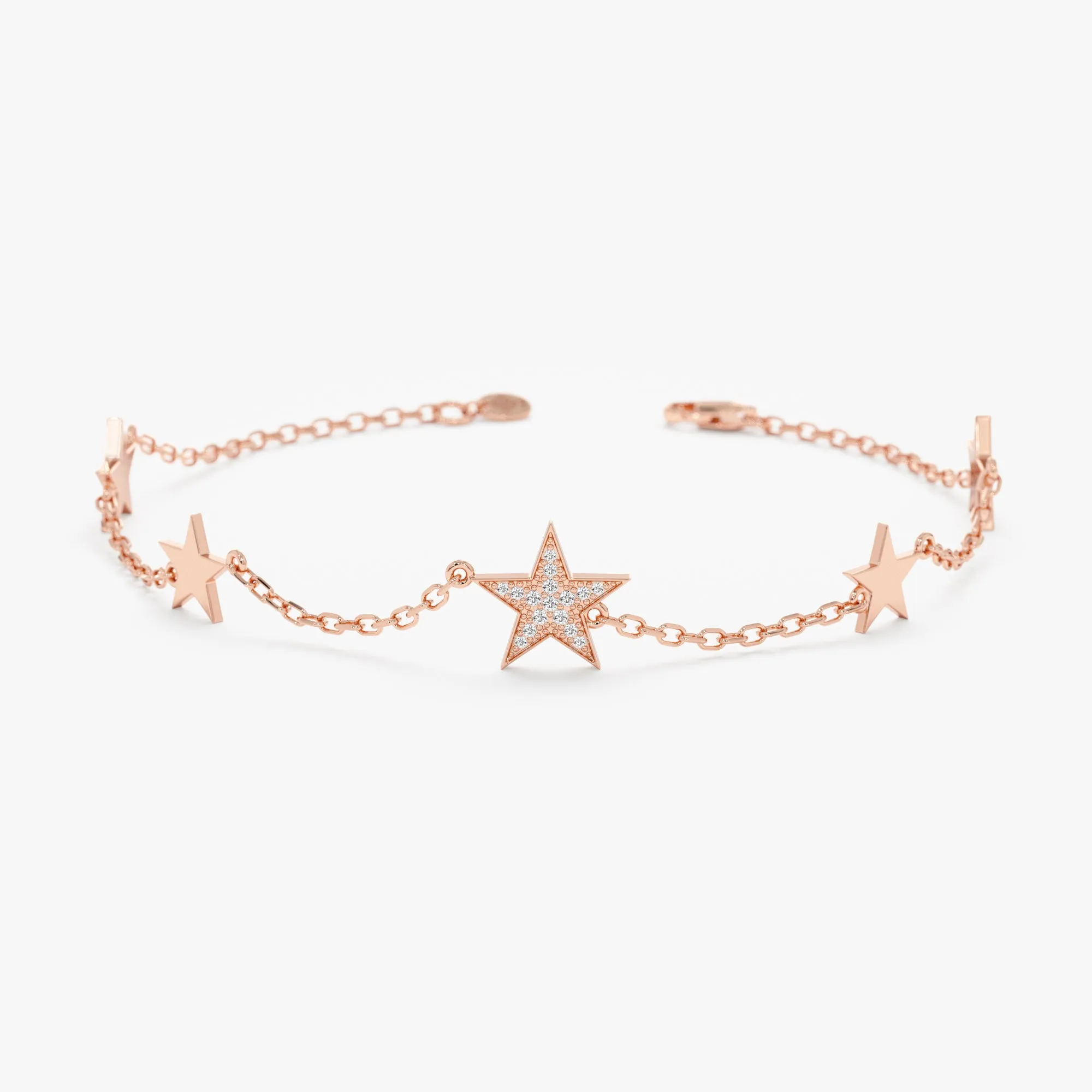 Multi Star Natural Diamond Bracelet, Ilse