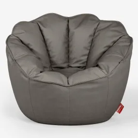 Natalia Sacco Bean Bag Chair - Vegan Leather Grey