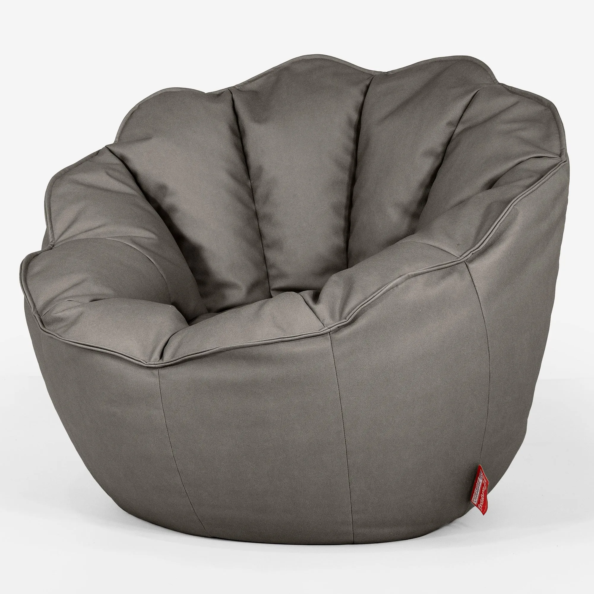 Natalia Sacco Bean Bag Chair - Vegan Leather Grey