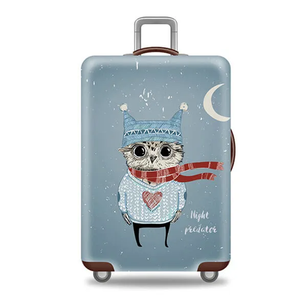 Night Predator Winter Owl | Standard Design | Luggage Suitcase Protective Cover