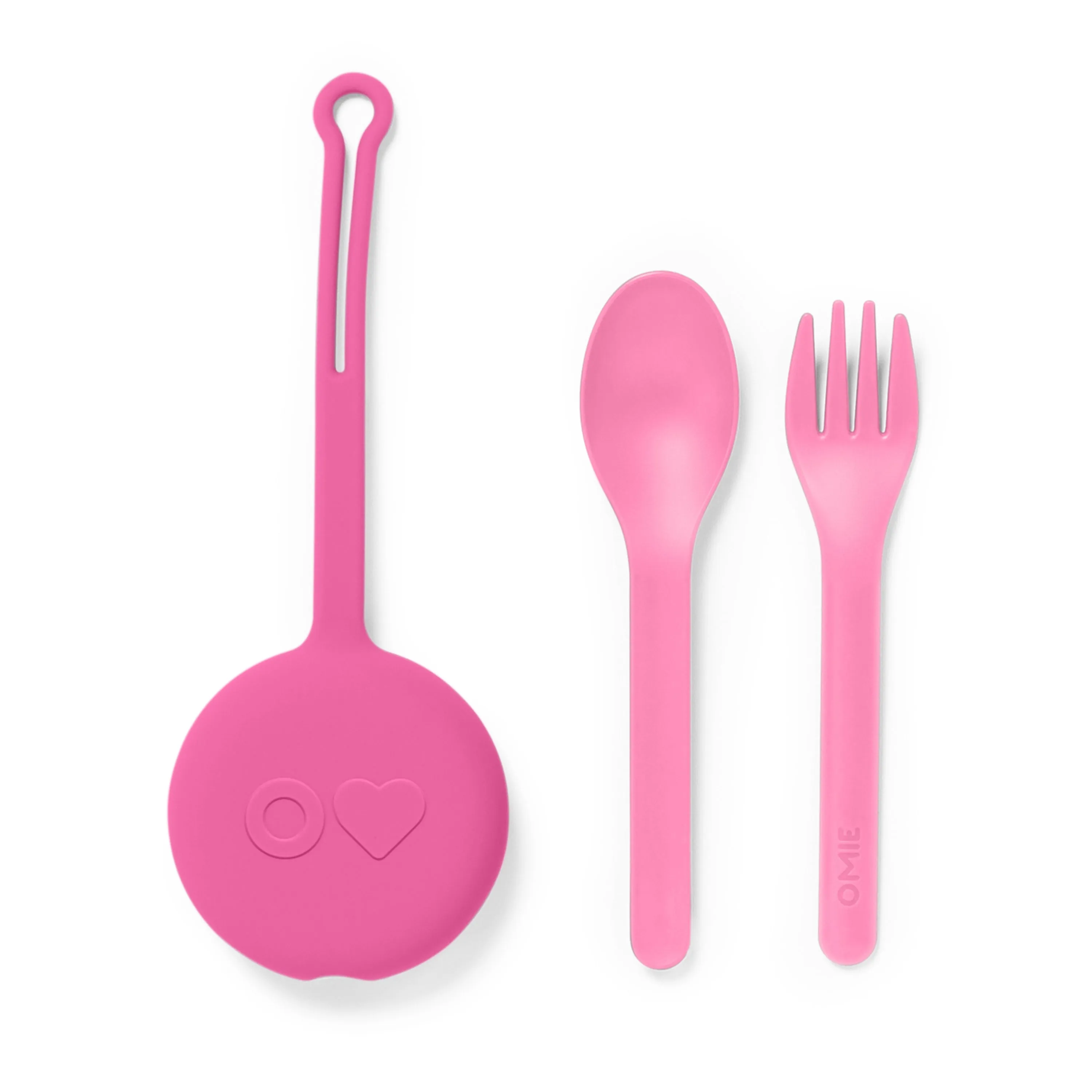 OmieBox 2 - Fork/Spoon/Pod Set Bubble Pink