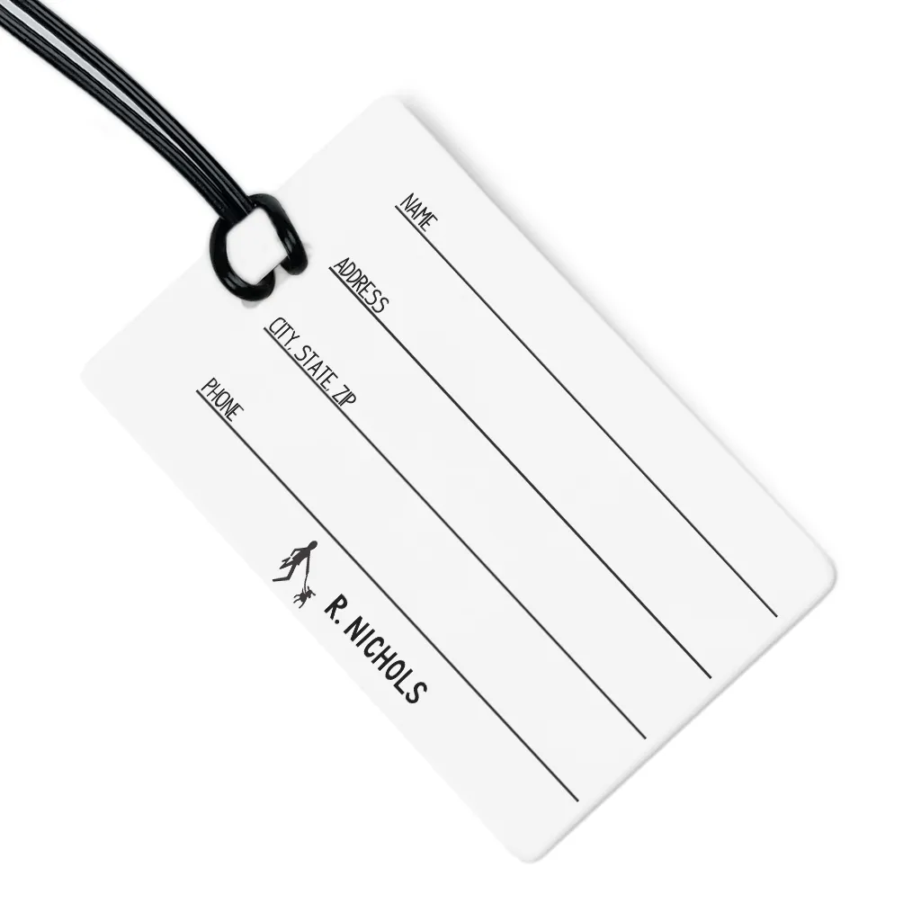 Pink Taxi Luggage Tag