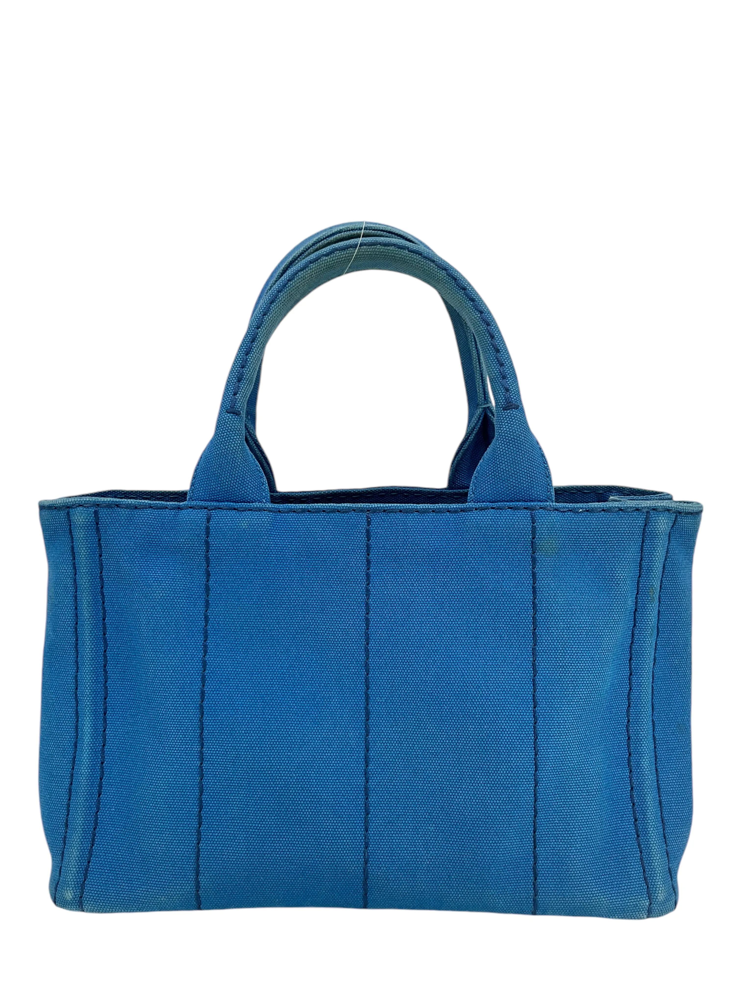 PRADA Canapa Convertible Canvas Small Tote