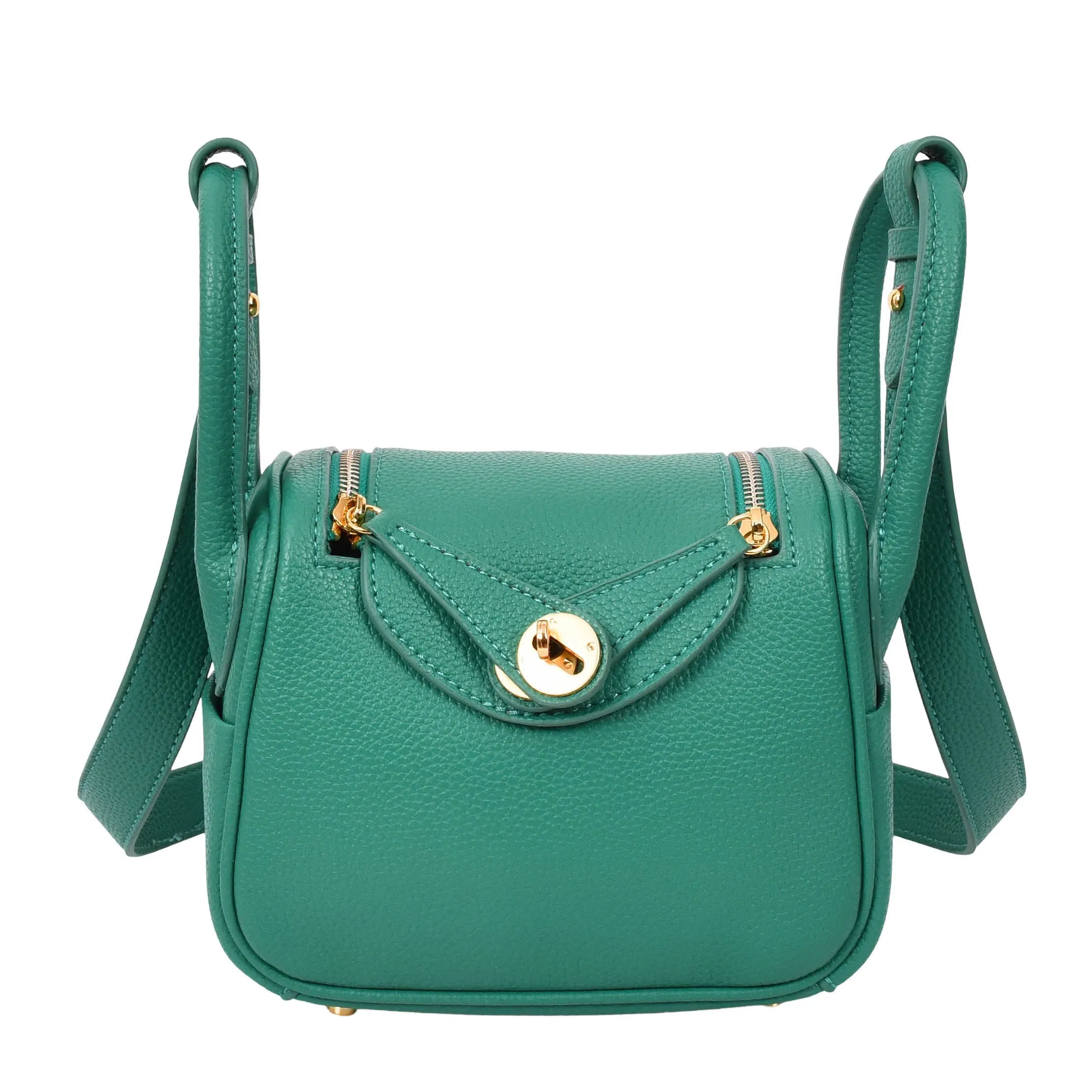 Regina Women's Faux Leather Mini Shoulder Strap Bag Green