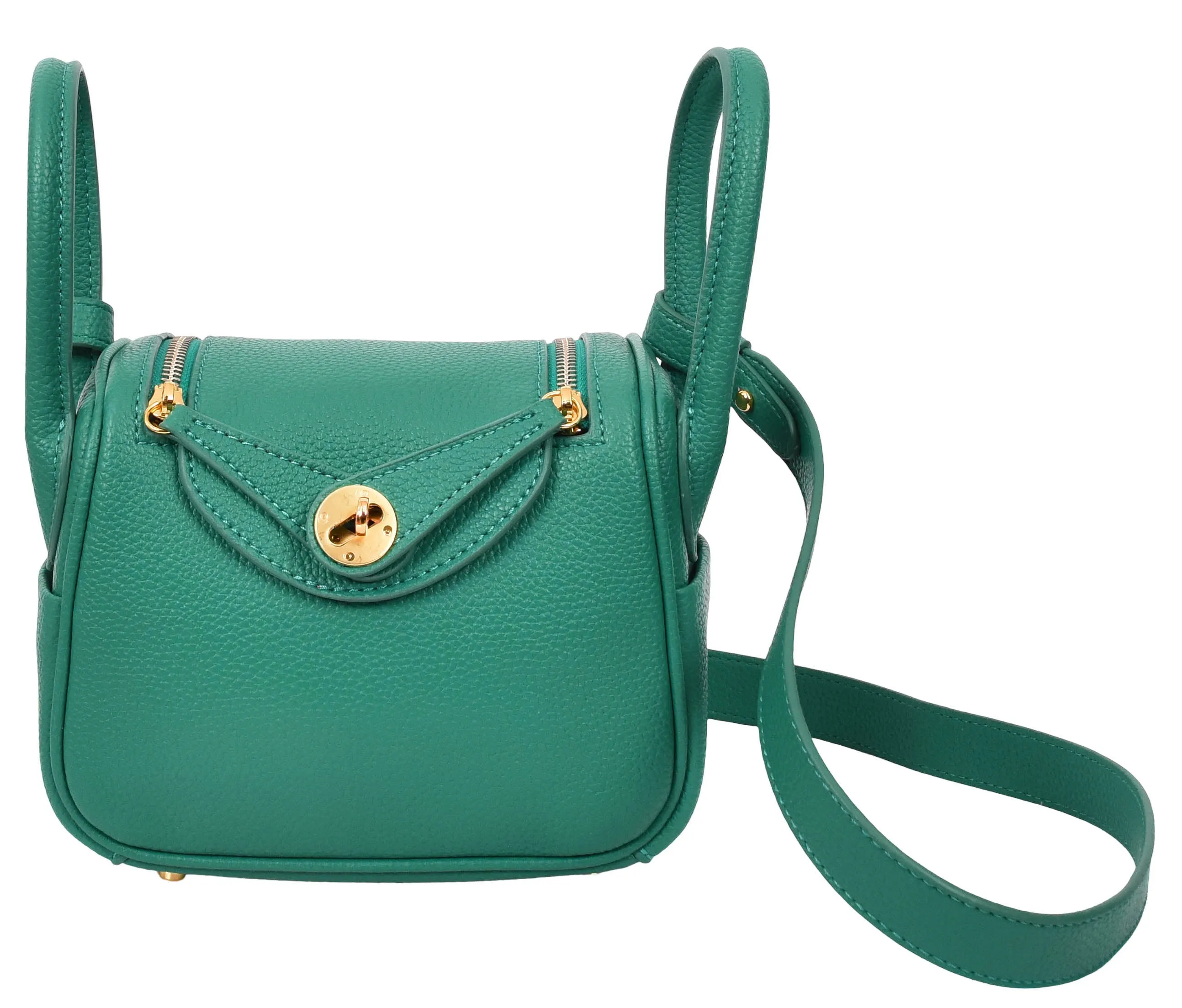 Regina Women's Faux Leather Mini Shoulder Strap Bag Green