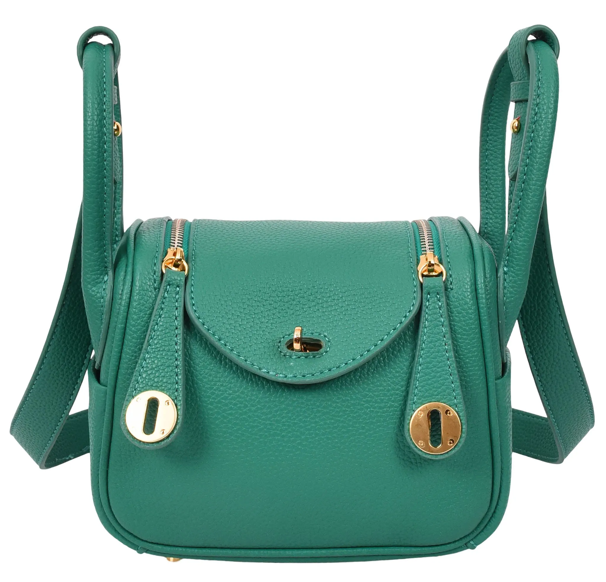 Regina Women's Faux Leather Mini Shoulder Strap Bag Green