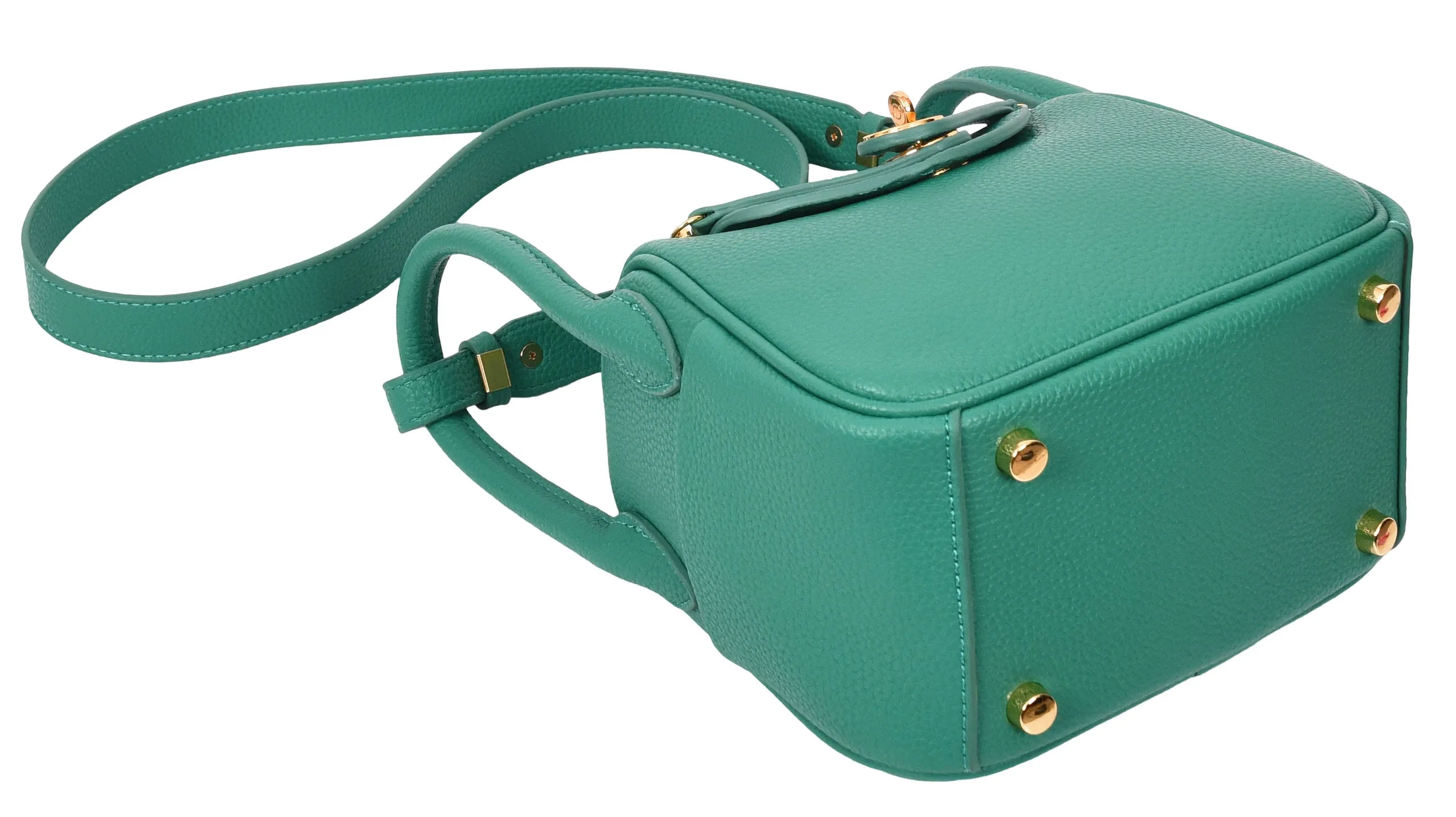 Regina Women's Faux Leather Mini Shoulder Strap Bag Green
