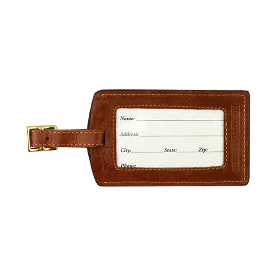Smathers & Branson Yellow Labrador Needlepoint Luggage Tag