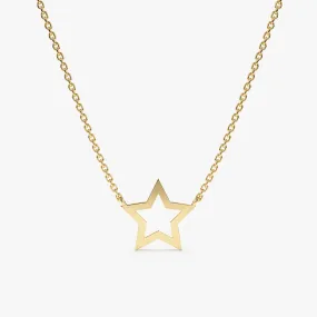 Star Cut Out Necklace, Skylar