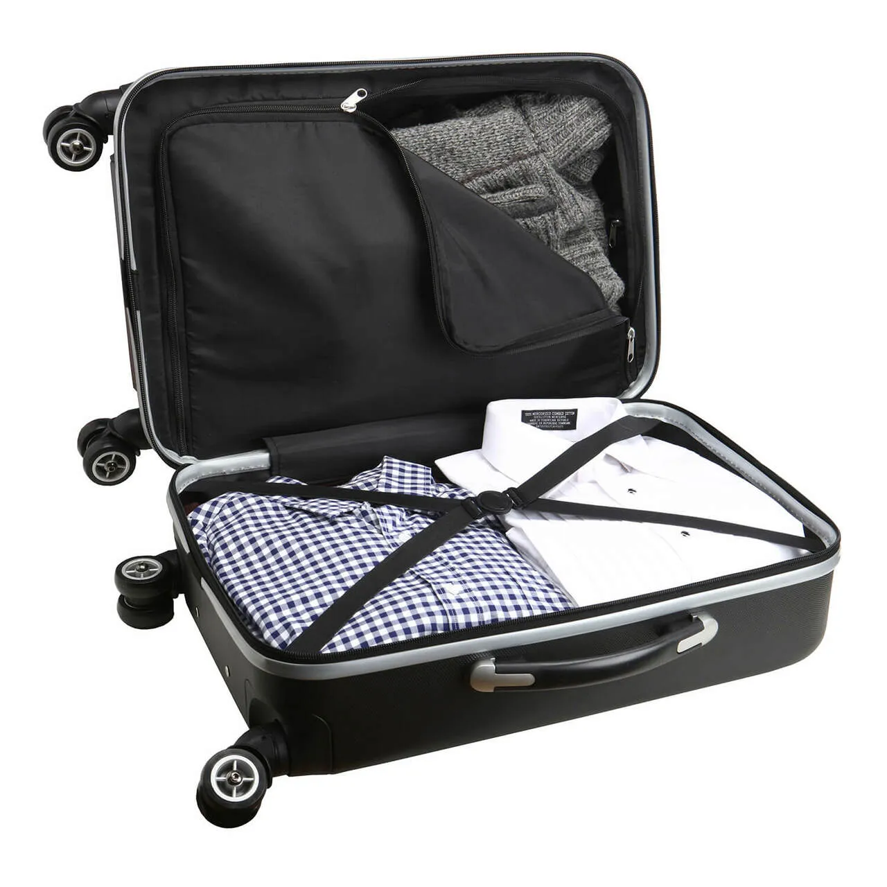 Texas Rangers Deluxe 2-Piece Backpack and Carry on Set in Black