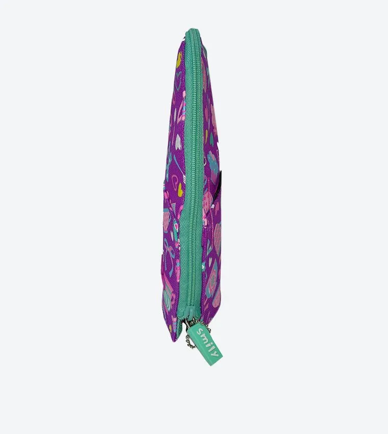 Trendy Pen Holder Case - Purple by Smily Kiddos