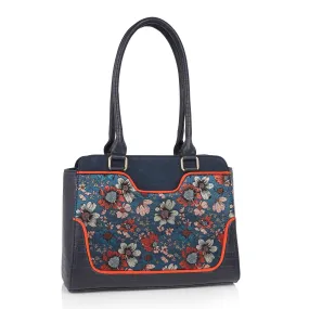 Tunis Cyan Blue Large Shopper Bag (Matches Daisy Booties) by Ruby Shoo