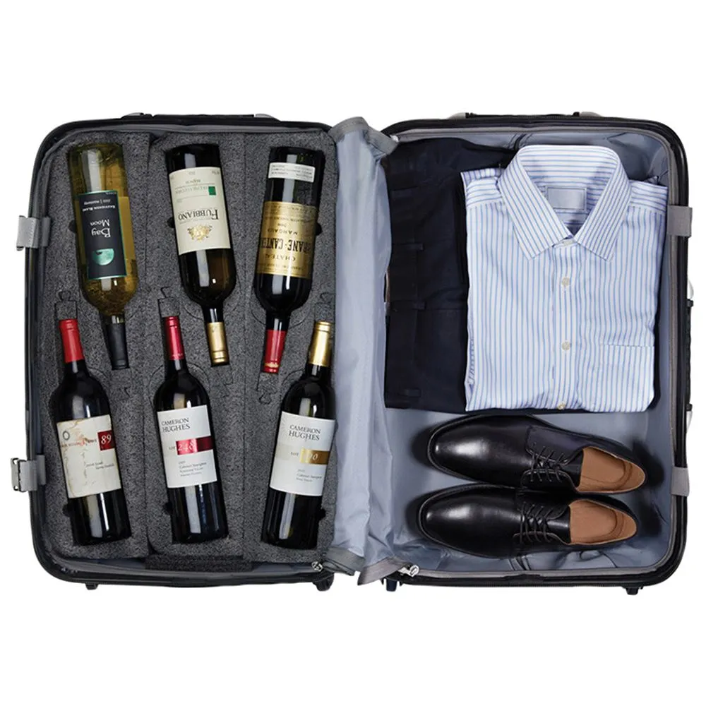 VinGarde Valise® Spinner Cases - The Petite 8-Bottle Case