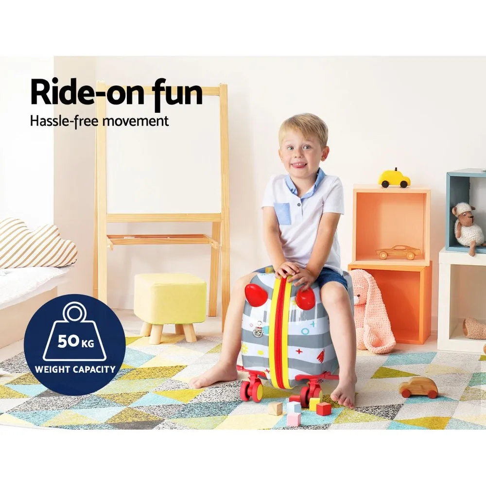 Wanderlite 17 Kids Ride On Luggage Children Suitcase Trolley Travel Octopus"