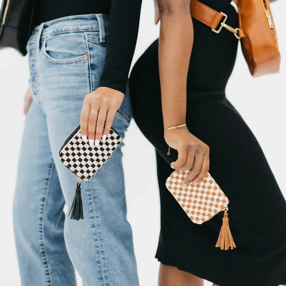 Wynona Woven Wallet - Black