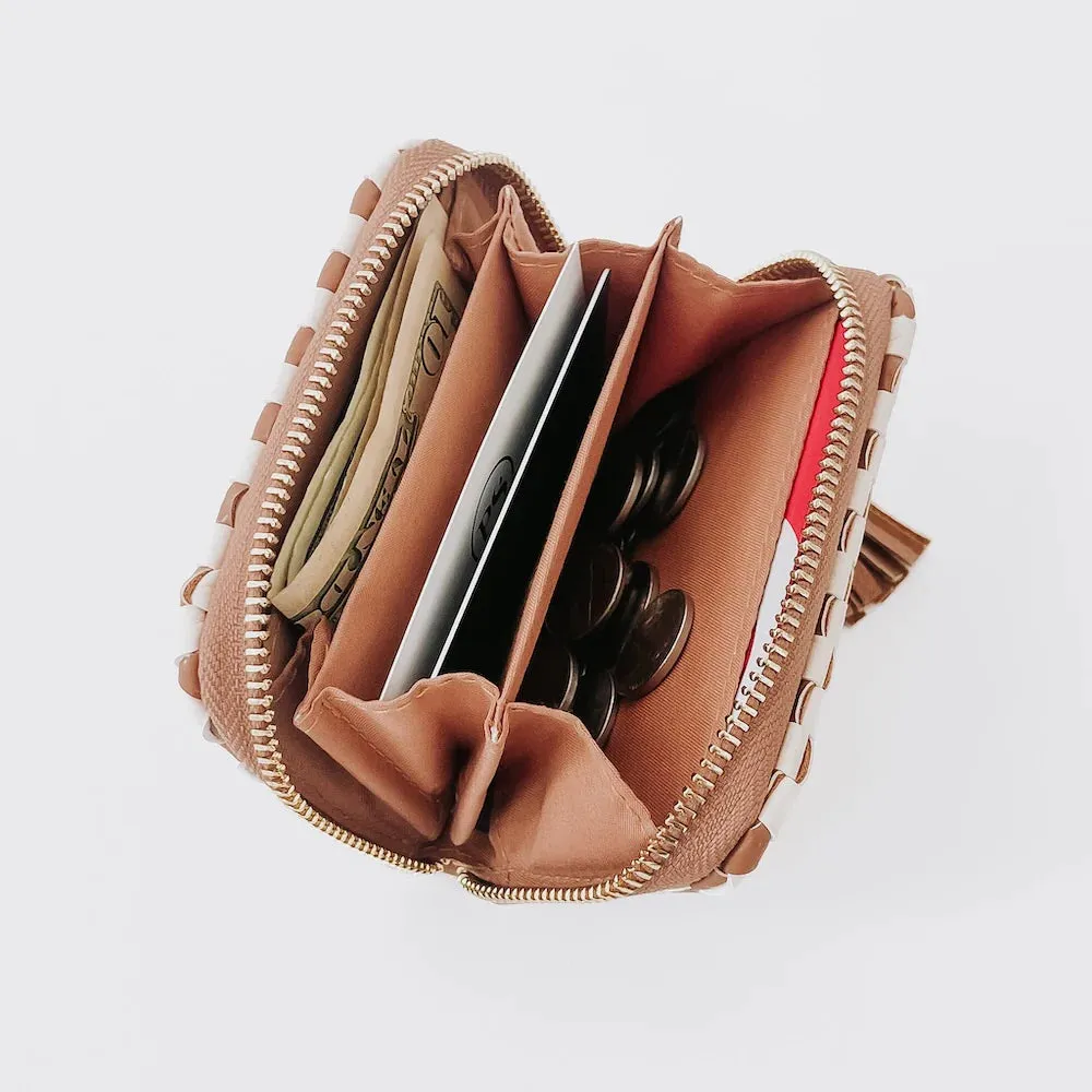 Wynona Woven Wallet - Black